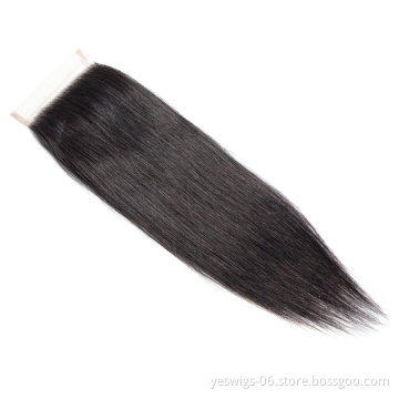 Hair Closure Vendors Wholesale 4x4 5x5 6x6 7x7 13x4 13x6 360 Swiss Frontal Lace Closure Mink Cambodian Virgin Hair With Bundles